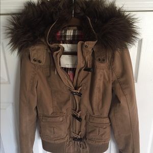 Abercrombie & Fitch Flannel Lined Coat